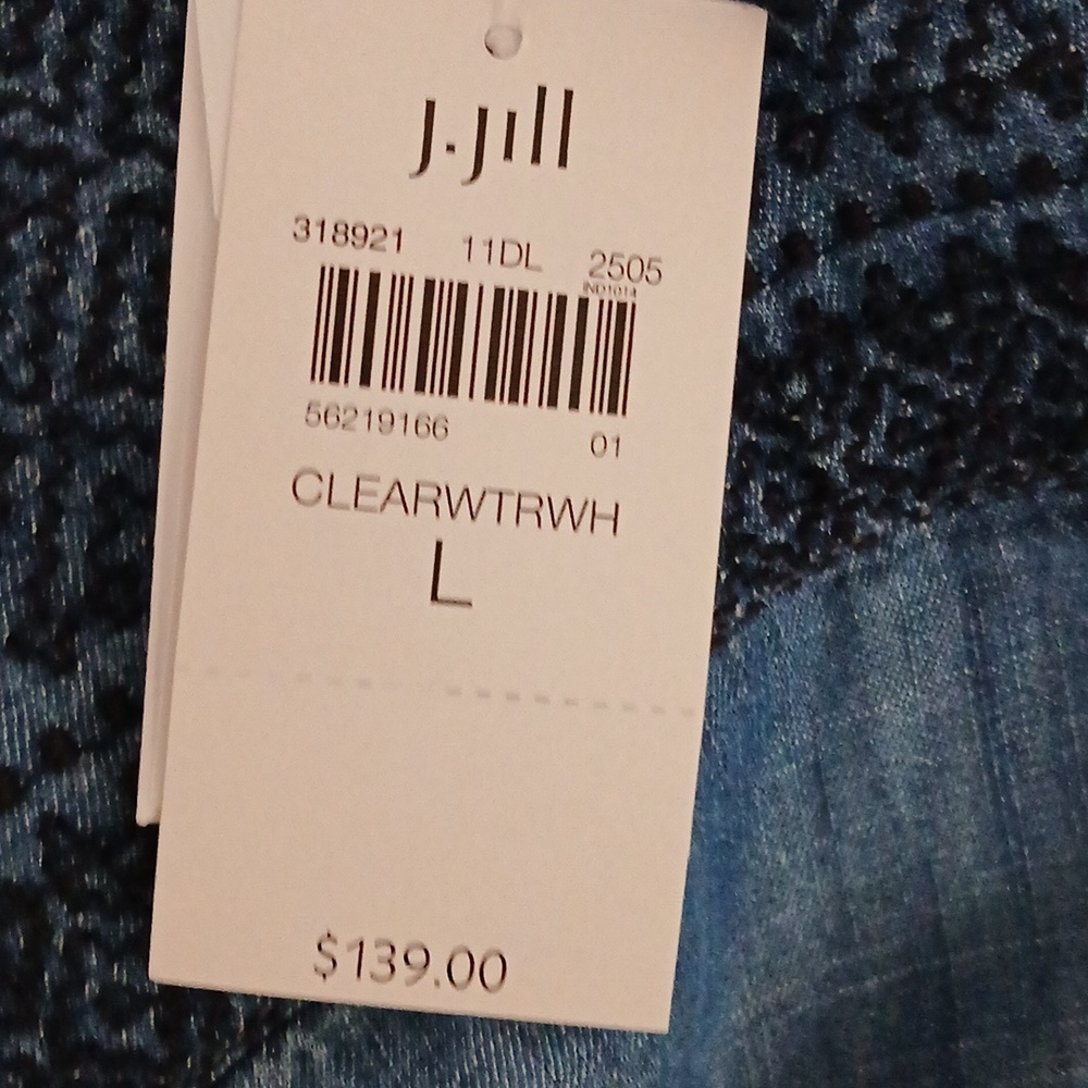 J Jill Denim Dress Size L NWT - Picture 12 of 12